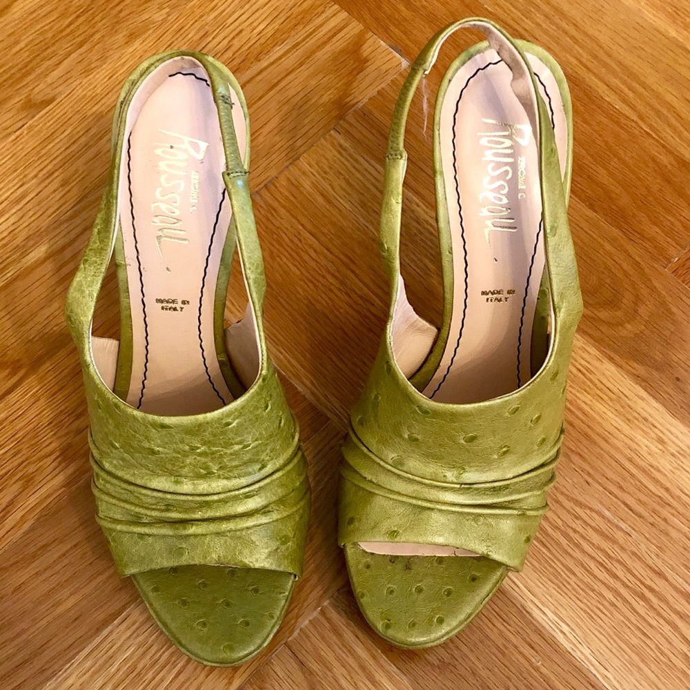 Handmade ostrich shoes